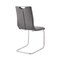 Armen Living Pacific Dining Room Accent Chair in Gray Fabric and Brushed Stainless Steel Finish, PK2 LCPCSIGRFBC - alternate 8